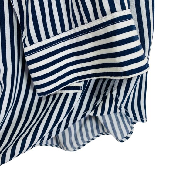 plus SZ  Button Down Roll-up 3/4 Sleeves Lapel Collar Shirt  sz 1X Velvet Heart - Picture 4 of 15